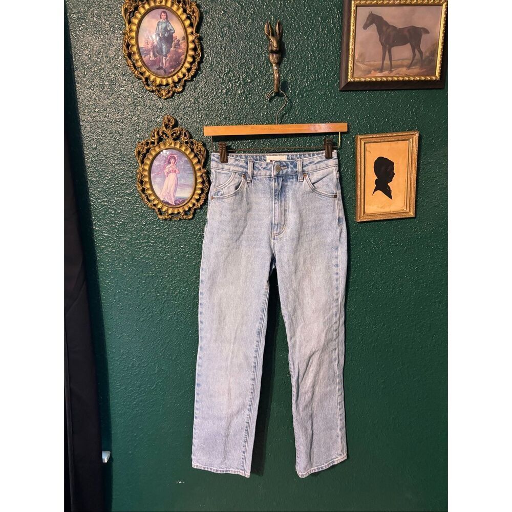 Rolla’s Light Wash Original High Rise Straight Jeans Size 24